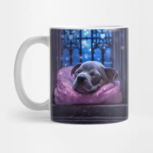 Sleeping beauty Staffy puppy Mug